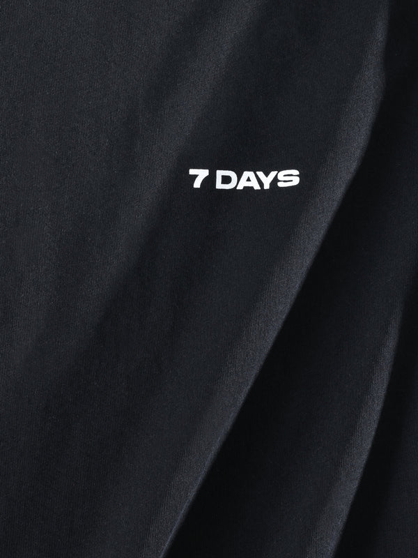 7 Days Active Organic Basic Tee T-shirt S/S Black