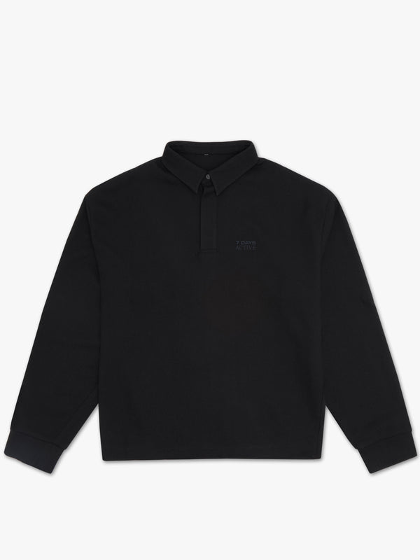 7 days active Polo Over Shirt Shirts Black