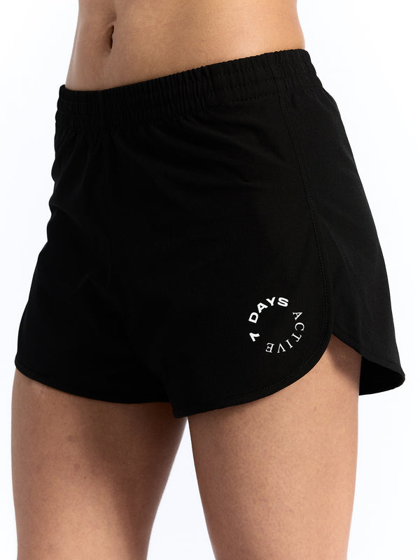 7 Days Active Running Shorts Shorts Black