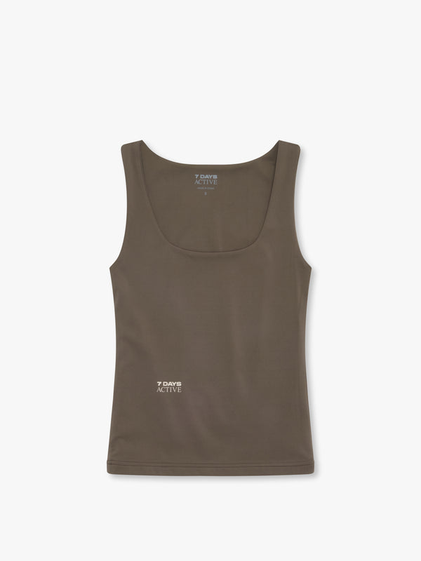 7 Days Active Tank Top Tops Major Brown