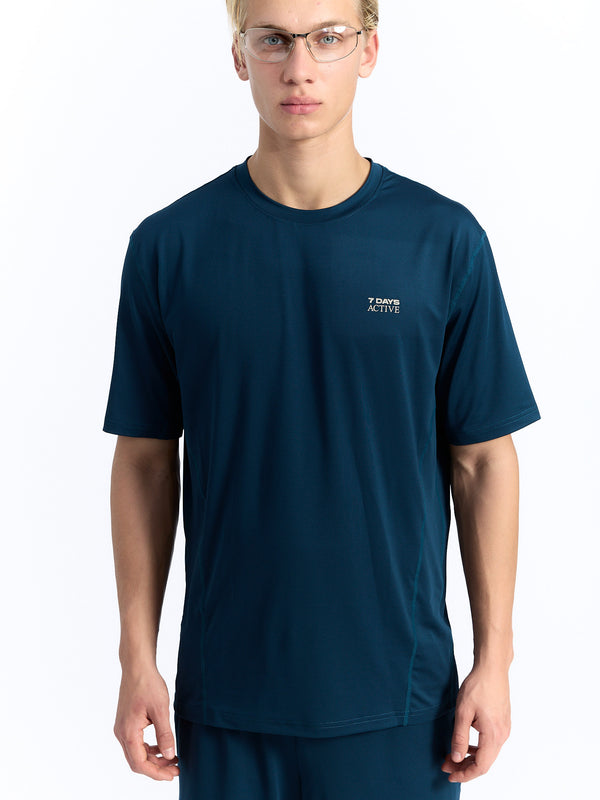 7 Days Active Training Tee T-shirt S/S Dark Denim