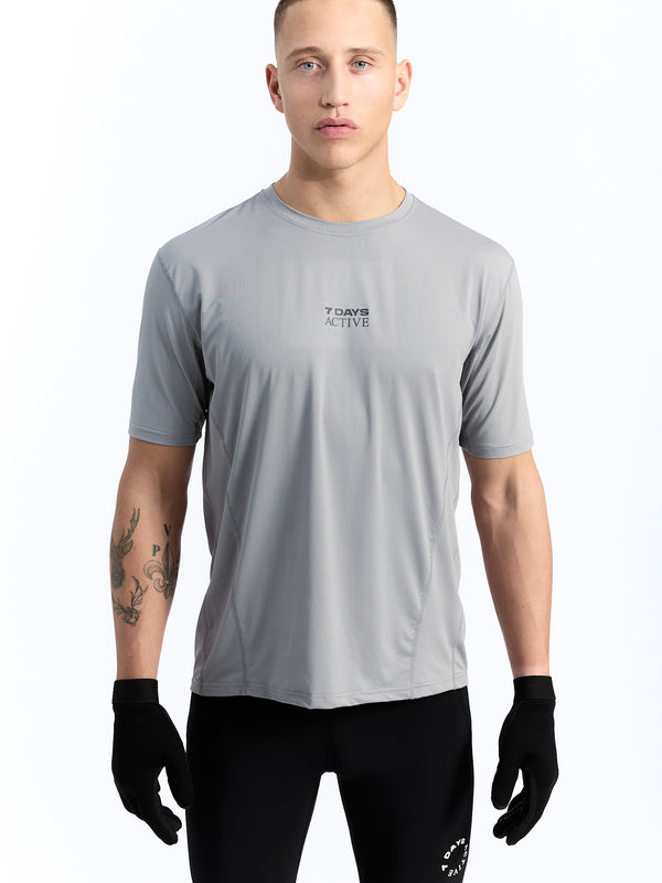 7 Days Active Training Tee T-shirt S/S Sharkskin