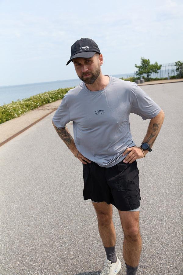 7 days active Training Tee T-shirt S/S Sharkskin
