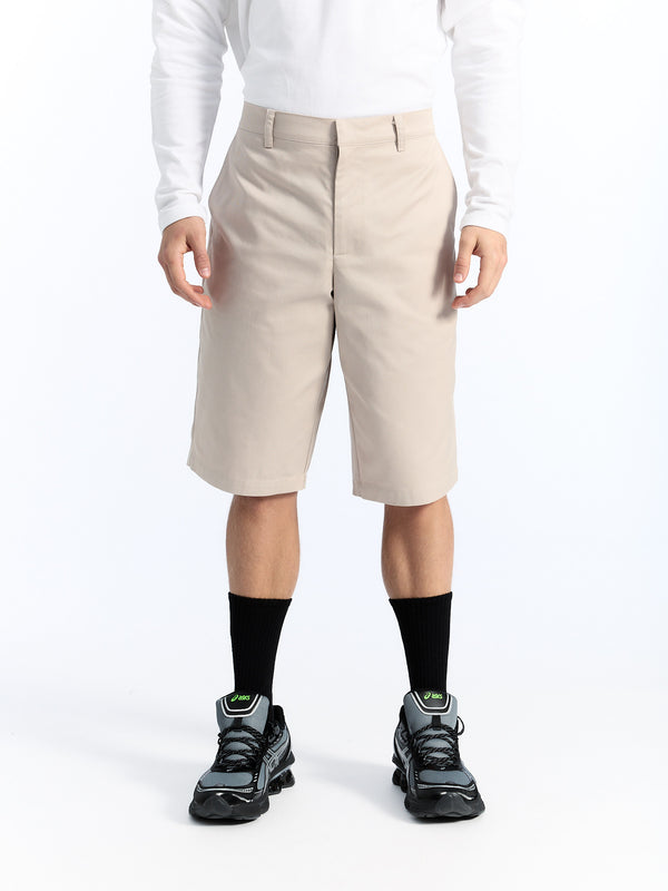 7 Days Active Twill Shorts Shorts Silver Gray