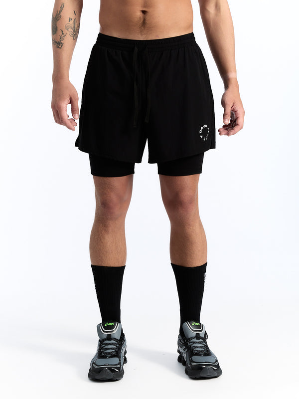 7 Days Active Two-in-One Shorts Shorts Black