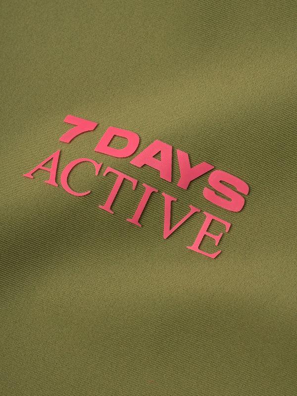 7 Days Active Cropped Longs Sleeve Top T-shirt L/S Capulet Olive