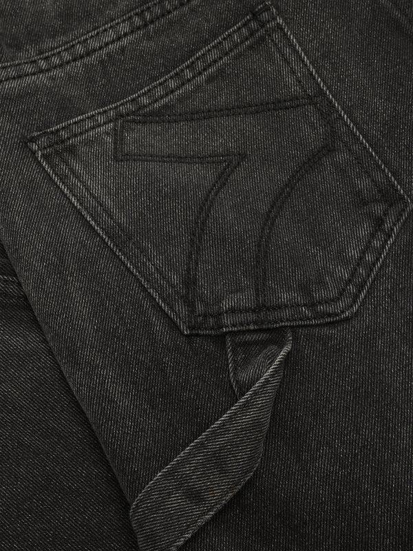 7 Days Active Denim Cargo Pants Pants Dark Grey Denim