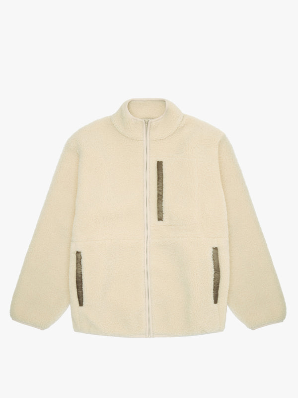 7 days active Fleece Jacket Fleece Silver Gray/ Major Brown