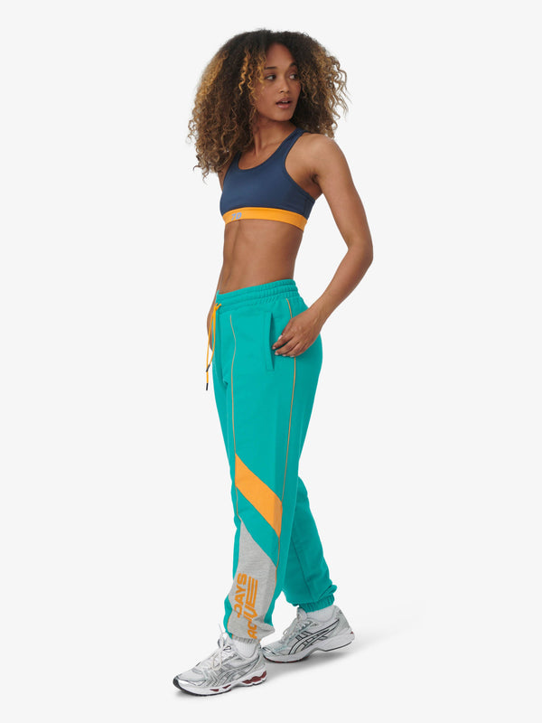 7 Days Active Malone Sweat Pants Sweatpants Spectra Green