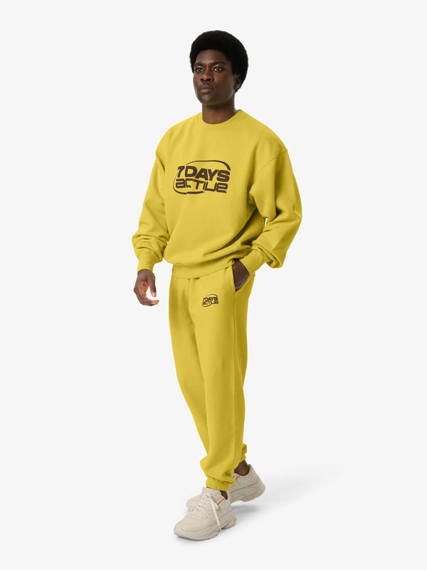 7 Days Active Monday Pants Sweatpants Acacia Yellow