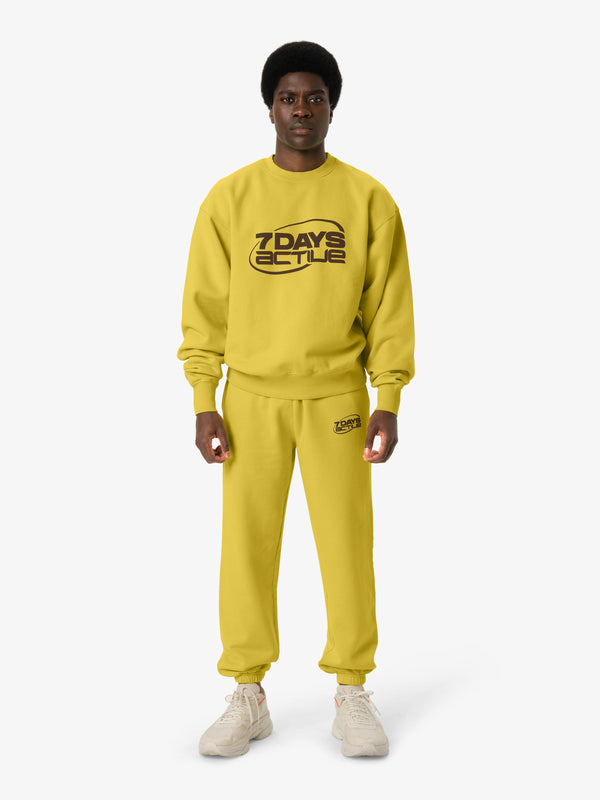 7 Days Active Monday Pants Sweatpants Acacia Yellow