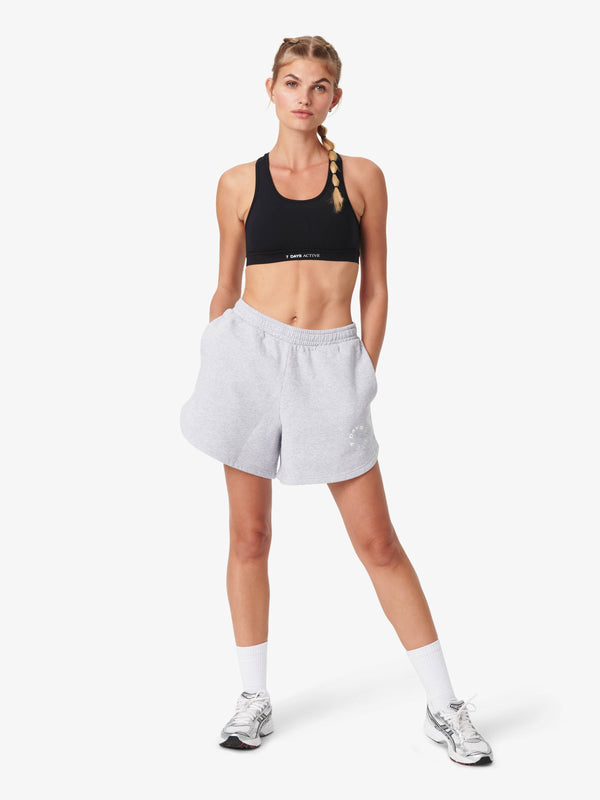 7 Days Active Monday Sweat Shorts Shorts Heather Grey