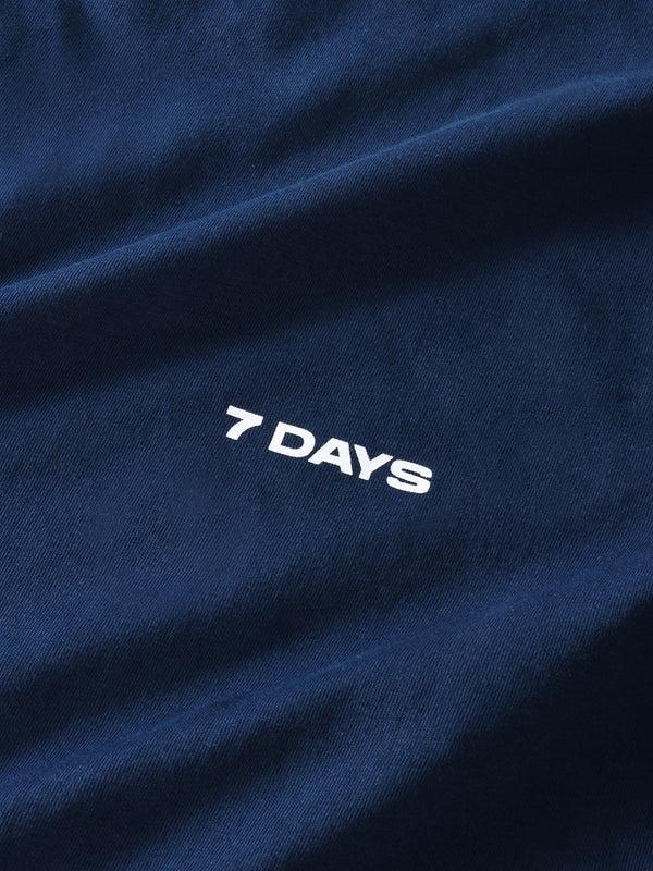 7 Days Active Organic Basic Tee T-shirt S/S Pageant Blue