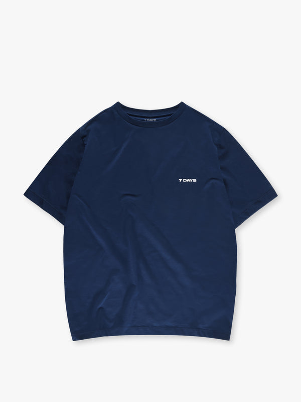 7 days active Organic Basic Tee T-shirt S/S Pageant Blue