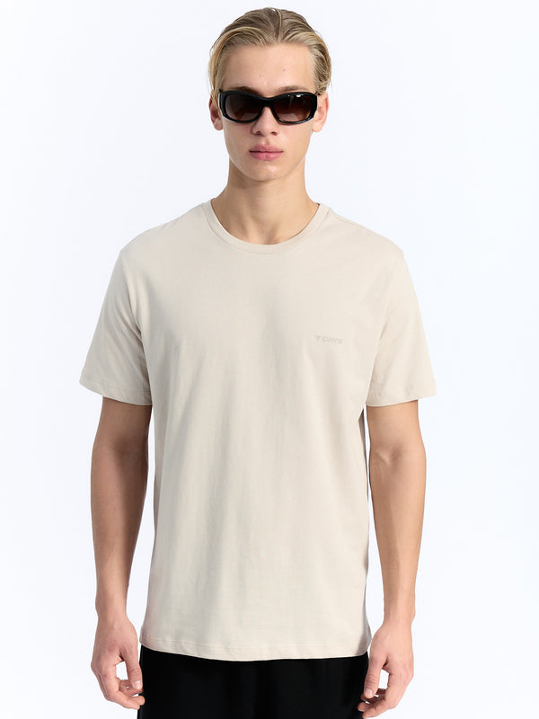 7 Days Active Organic Basic Tee T-shirt S/S Silver Gray