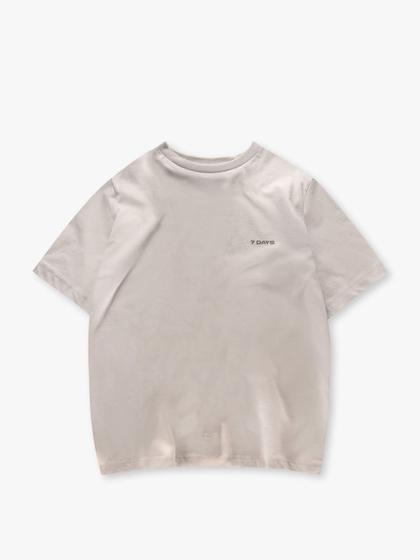 7 days active Organic Basic Tee T-shirt S/S Silver Gray