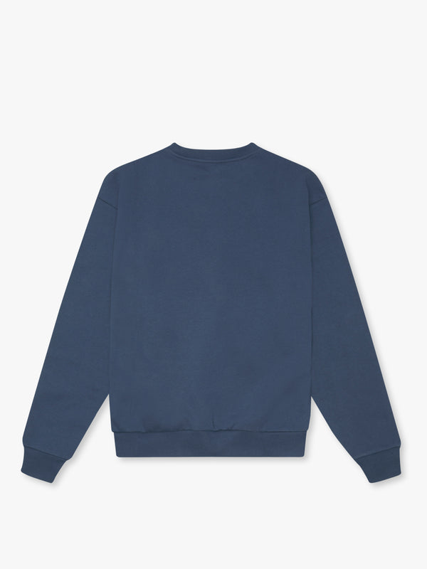 7 Days Active Organic Crewneck Sweatshirts Dark Denim