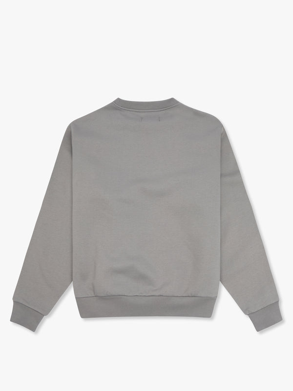 7 Days Active Organic Crewneck Sweatshirts Sharkskin