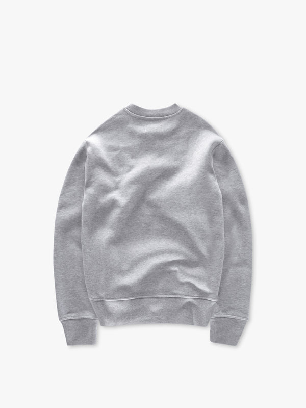 7 Days Active Organic Fitted Crewneck Sweatshirts Heather Grey