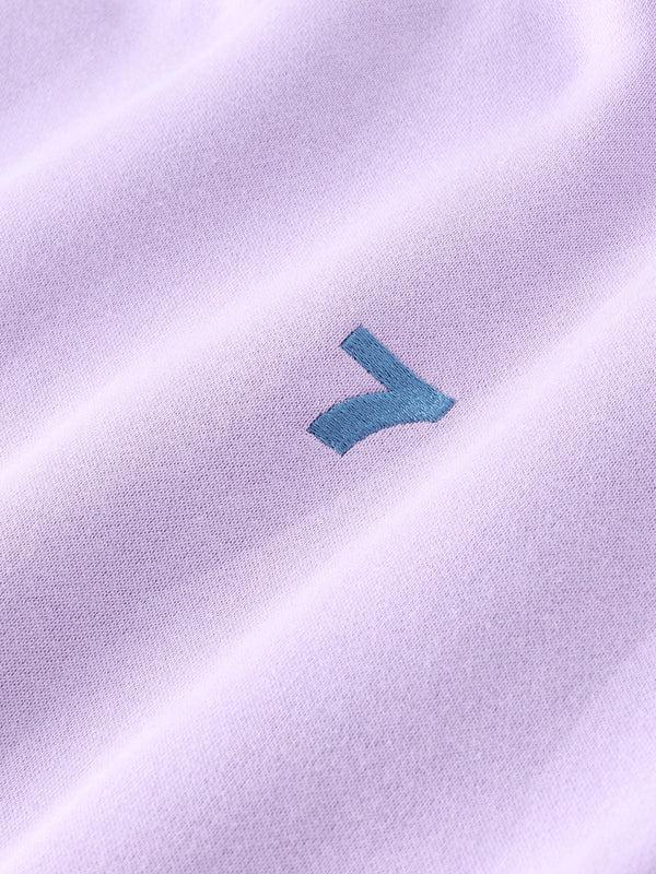 7 Days Active Organic Fitted Crewneck Sweatshirts Lavender