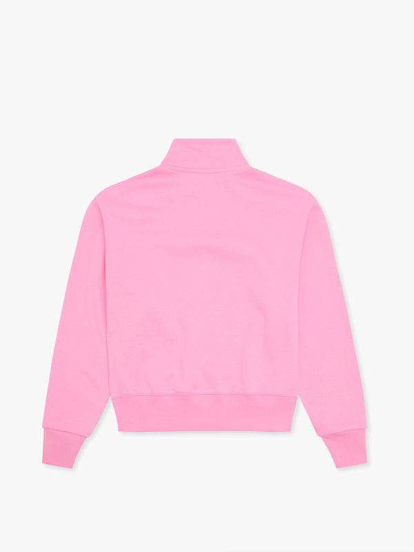 7 Days Active Organic Fitted Half Zip Sweatshirts Bonbon