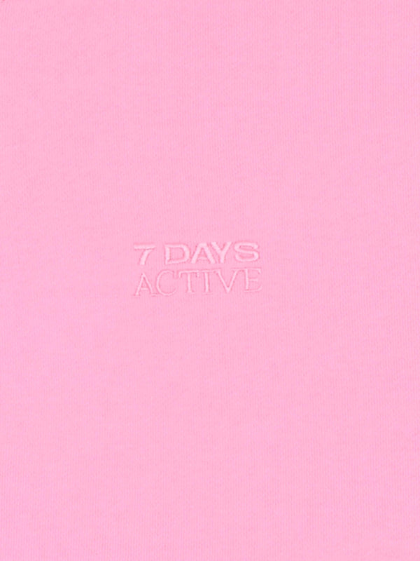 7 Days Active Organic Fitted Half Zip Sweatshirts Bonbon