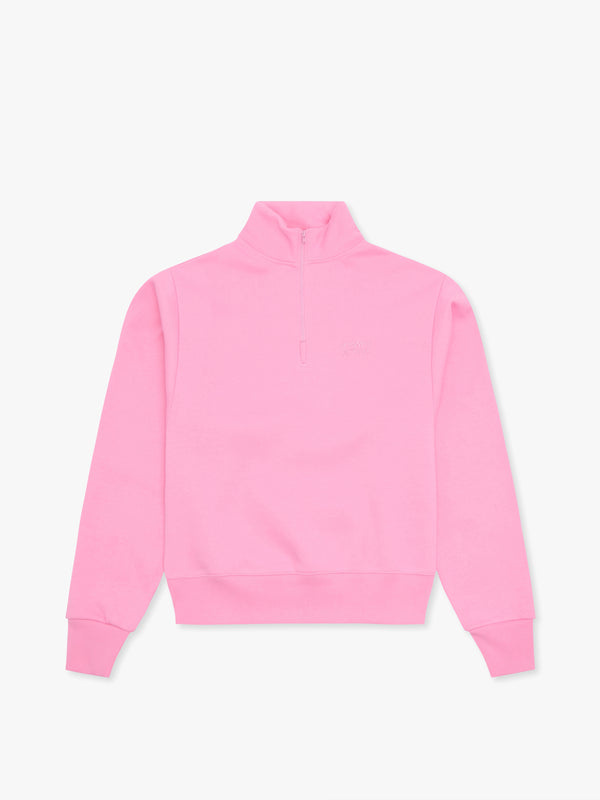 7 days active Organic Fitted Half Zip Sweatshirts Bonbon