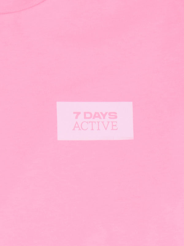 7 Days Active Organic Fitted Tee T-shirt S/S Bonbon