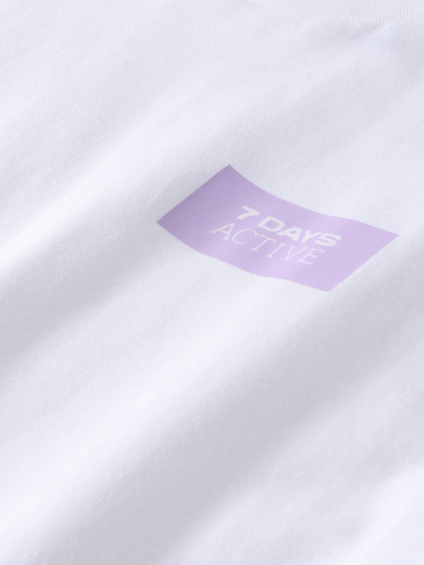 7 Days Active Organic Fitted Tee T-shirt S/S Brilliant White