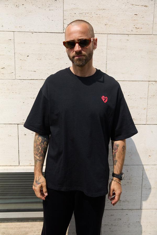 7 Days Active Organic Heavy Boxy Tee T-shirt S/S Black