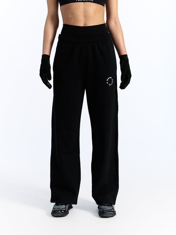 7 Days Active Organic Lounge Pants Sweatpants Black