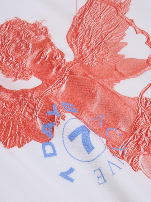 7 Days Active Organic Regular Angel Tee T-shirt S/S Brilliant White