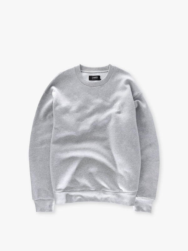 7 days active Organic Regular Crewneck Sweatshirts Heather Grey