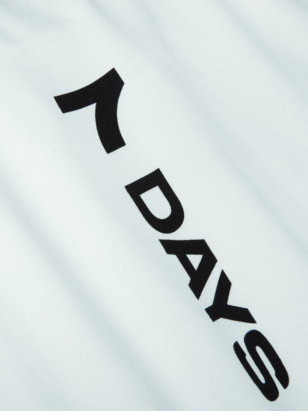 7 Days Active Organic Regular Logo Tee T-shirt S/S Brilliant White
