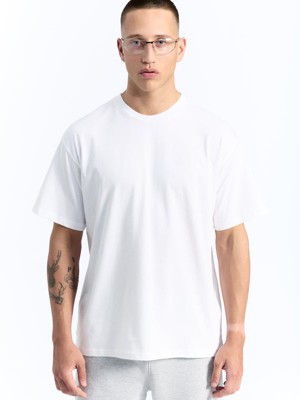 7 Days Active Organic Regular Logo Tee T-shirt S/S Brilliant White