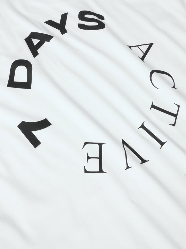 7 Days Active Organic Regular Logo Tee T-shirt S/S Brilliant White