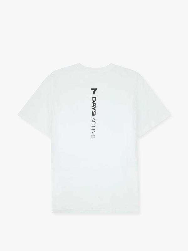 7 days active Organic Regular Logo Tee T-shirt S/S Brilliant white