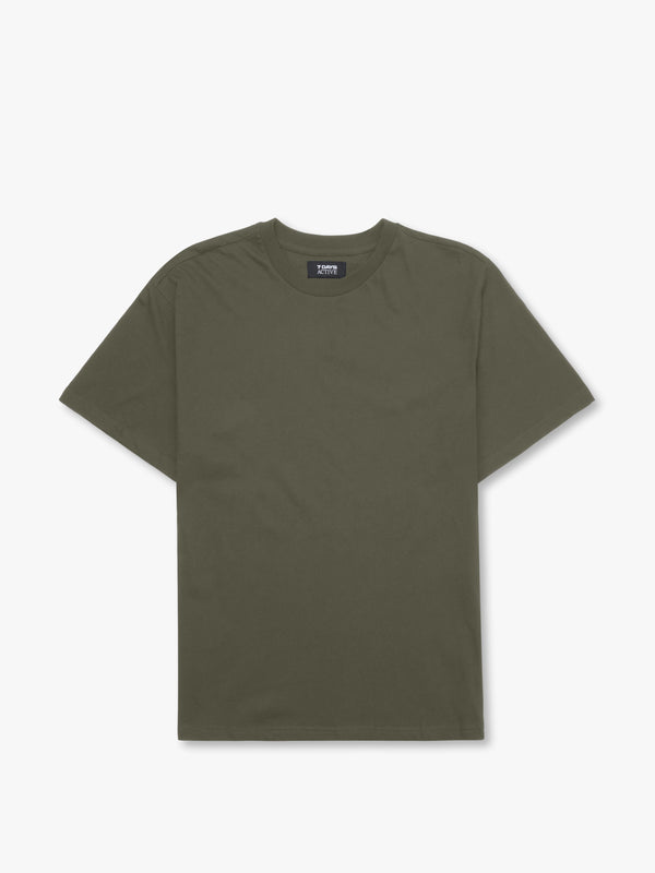 7 Days Active Organic Regular Logo Tee T-shirt S/S Ivy Green