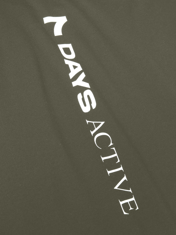 7 Days Active Organic Regular Logo Tee T-shirt S/S Ivy Green