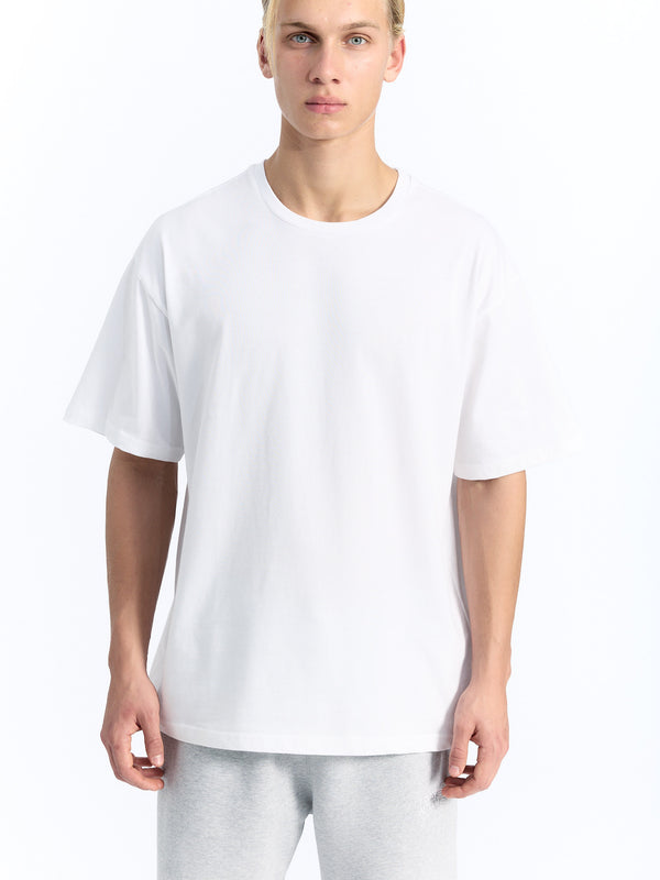 7 Days Active Organic Regular Logo Tee T-shirt S/S White/Red