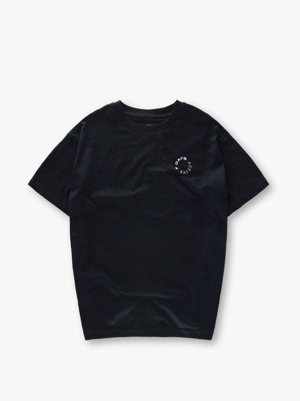 7 days active Organic Regular Tee T-shirt S/S Black