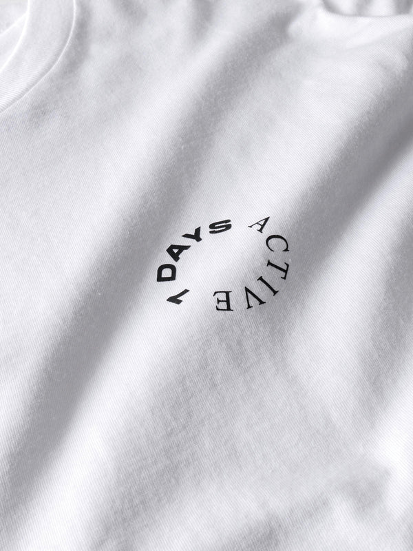 7 Days Active Organic Regular Tee T-shirt S/S Brilliant White