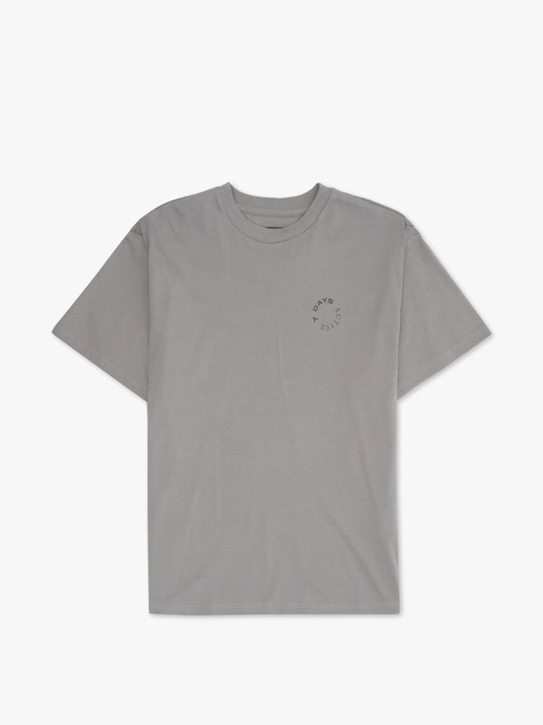 7 Days Active Organic Regular Tee T-shirt S/S Sharkskin