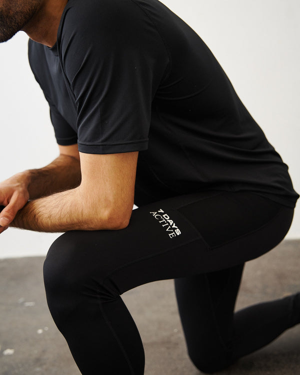 7 Days Active Training Tights Tights U0026 Bike Shorts Black