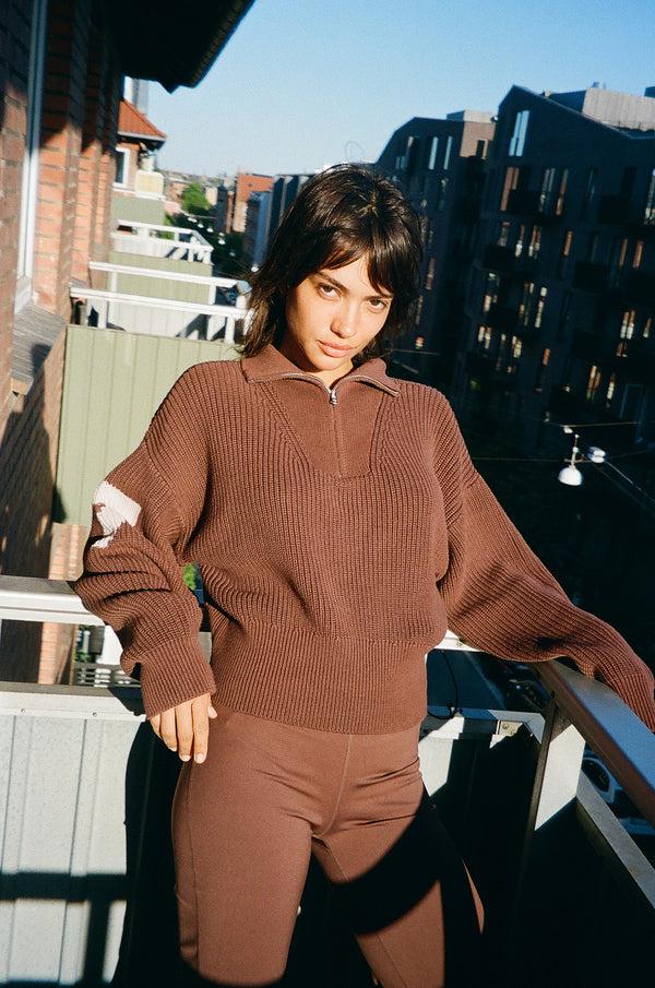 7 days active Womens Half Patent Knit Knit Shopping Bag