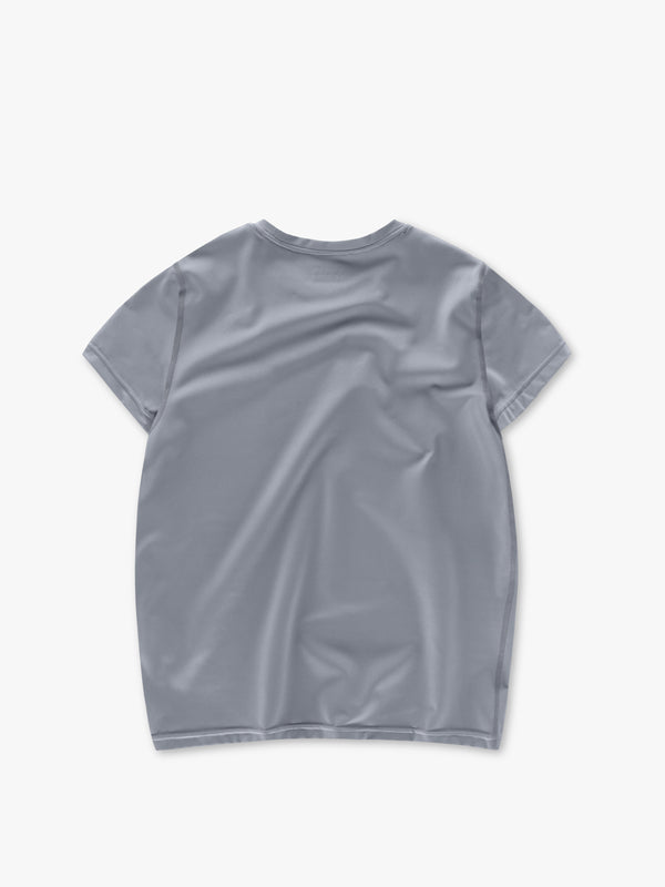 7 Days Active Womens Short Sleeve Training Tee T-shirt S/S Sharkskin