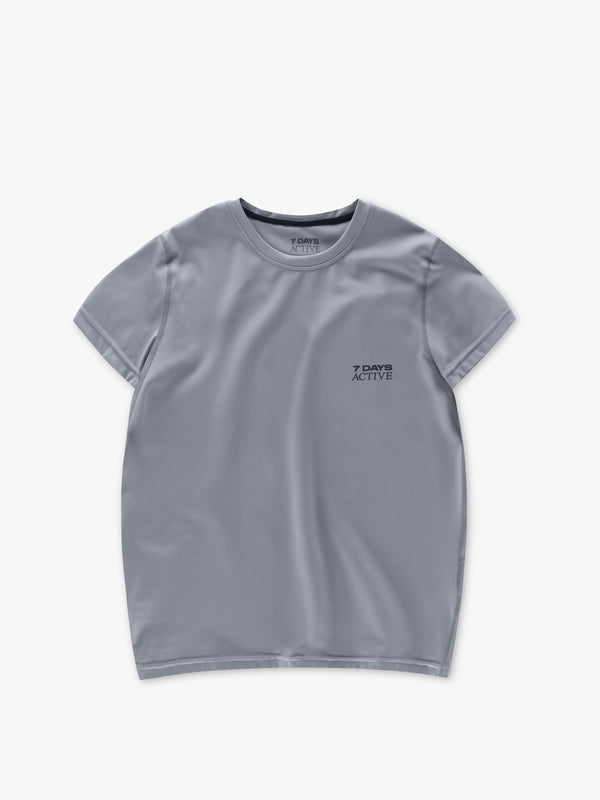7 days active Womens Short Sleeve Training Tee T-shirt S/S Sharkskin