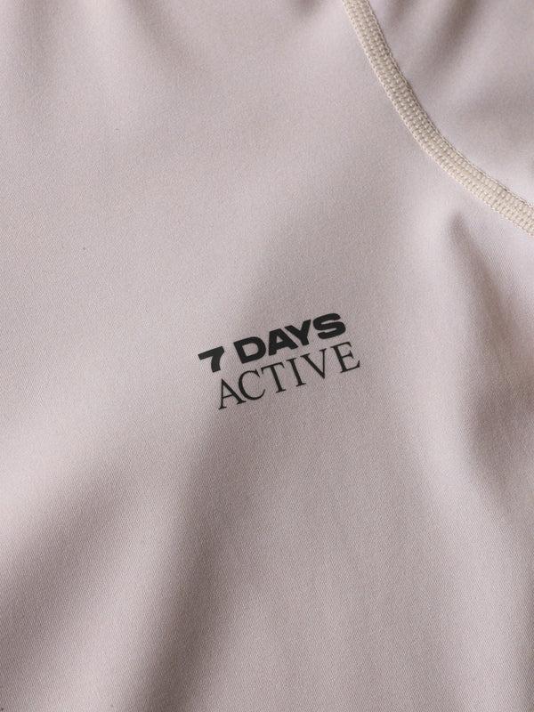 7 Days Active Womens Short Sleeve Training Tee T-shirt S/S Silver Gray