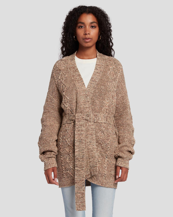 7 for all mankind Belted Cardigan Sweaters