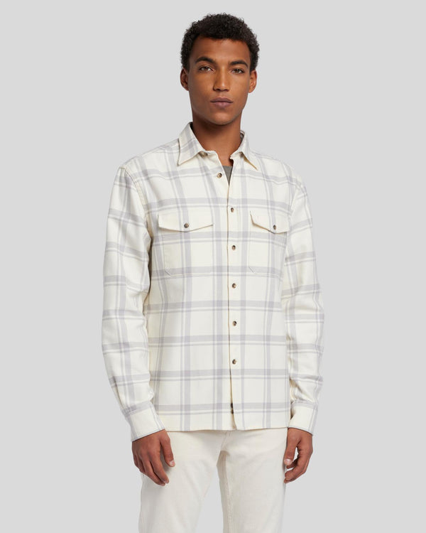7 For All Mankind Checkered Overshirt Shirts